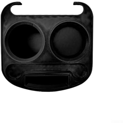 Soporte de bebidas ABS negro para sillas de gravedad, 1 paquete de portavasos con anillos de clip para camping, playa, patio, soporte de bebidas que ahorra espacio para relajación al aire libre