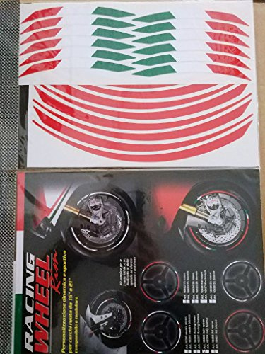 Wheel Rim Stripes Rifrangenti per Cerchi Moto, Kit componibile