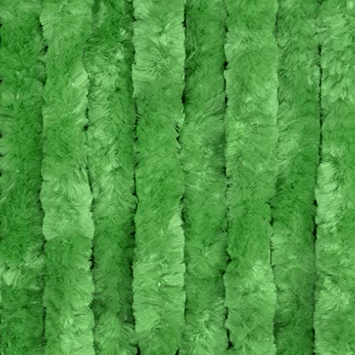 Moritz Flauschvorhang aus Chenille 90 x 200 cm Grün Türvorhang als Fliegenschutz Insektenschutz für Camping Wohnwagen