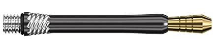 Target Darts Unisex Heli Ti svarta dartskaft, svart, guld och silver, M UK