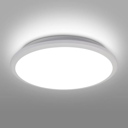 LED Ceiling Light, 36W Bathroom Lights Ceiling Waterproof IP54, 6500K Ø30CM | Cool White, Bright Round LED Flush Mount Ceiling Light Fixture for Bedroom, Kitchen, Living Room, Hallway, Corridor, Balcony