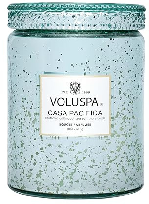 Voluspa Casa Pacifica Large Scented Candle Jar 18 Oz, 100 Hr Burn
