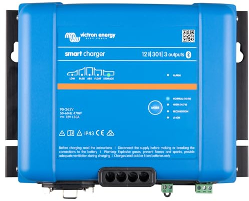 Victron Energy Smart IP43 12 Volt 30 AMP 120-240 VAC 3 Ausgänge Batterieladegerät Bluetooth