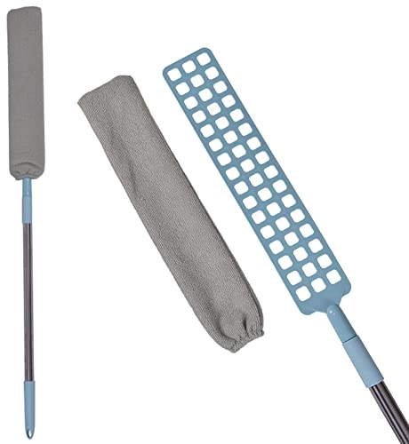 Retractable Gap Dust Cleaner Versatile Microfiber Hand Duster for Under-Appliance Cleaning in Home Kitchen and Bedroom