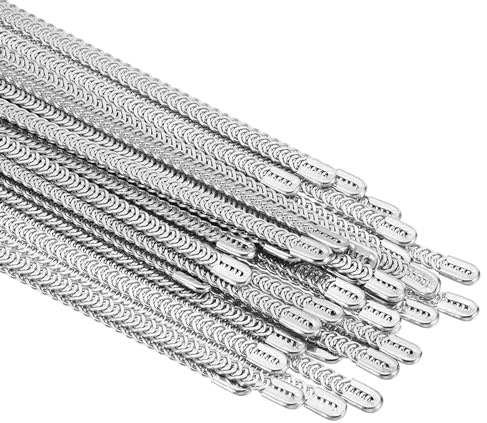 PATIKIL 11.8 Pollici di Stecche in Acciaio a Spirale, Pz36 Stecche in Acciaio a Spirale per Cucire Corsetti, Biancheria Intima, Costumi da Sposa, Realizzazione di Abiti, Colore Argento