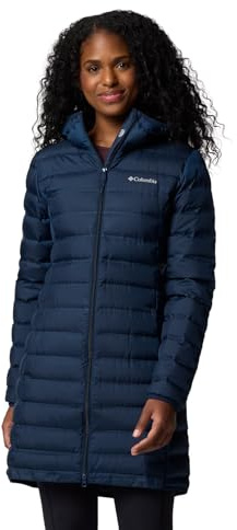 Columbia Women's Long Hooded Down Jacket, Lake 22 II