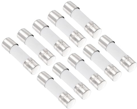 QUARKZMAN 250V 5A 5x20mm Träge Sicherung Keramik 10 Stück, Silberton | Träge Sicherung für die Reparatur von Schaltkreisen