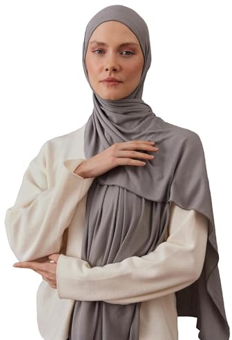 femple Kleiner Gerippter Jersey Hijab | Für Muslimische Frauen Kopftuch Wickel Hijabs