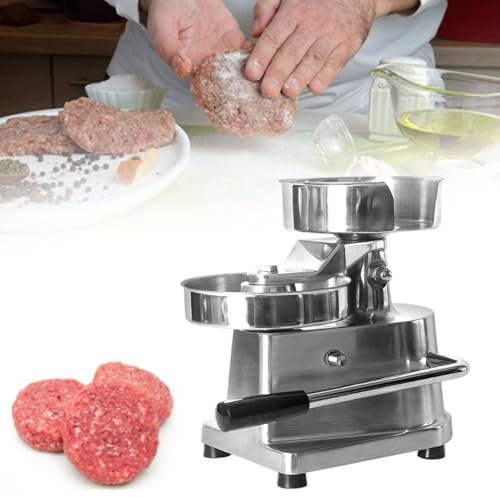 LYFDPN Kommerzieller Burger-Presse-Hersteller, Hamburger-Patty MakeSteel Hamburger-Presse, Burger-Maschine, Rindfleisch, Schweinefleisch, Huhn, vegetarische Pastetchen (15cm)