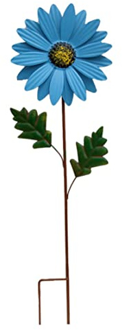 Tournesol moulues pinnes de vent de vent floron de vent décoratif ornements jardin ornements de jardin extérieur fête bleu tournesol moulin à vent spinner, sculpture du vent, fleurs jaunes d'été orn