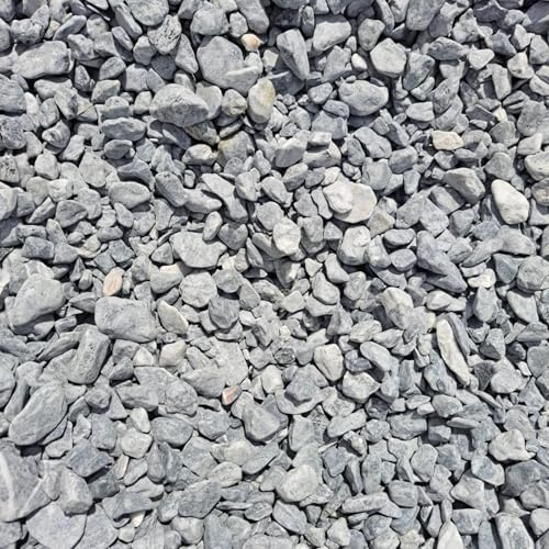 V-PREMIUM SOLUTION Dekosteine Grau 1-3 cm 20 kg - Kieselsteine Deko Garden für Teich und Gabionen - Kleine Steine für Blumentöpfe, Vasen, Terrarium und Aquarium - Schöne Gartendeko Natur