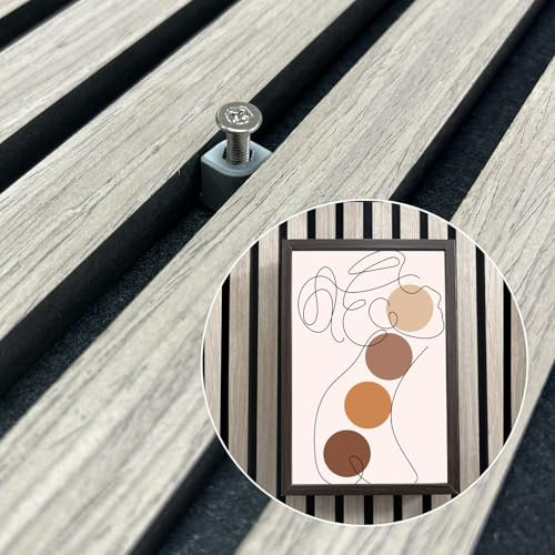 Ganchos para paneles acústicos sin taladrar, paneles acústicos de pared sin taladrar, 4 ganchos de rosca en una caja, accesorios para paneles acústicos