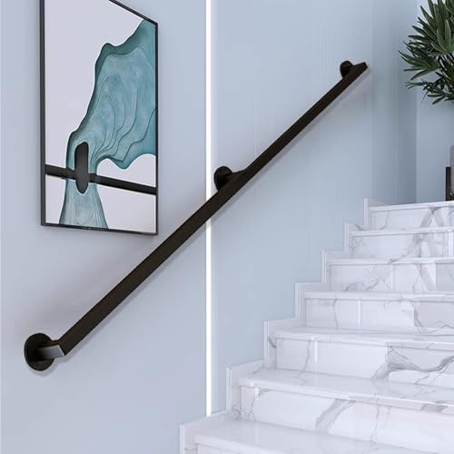 Corrimano per scale | Moderno set di corrimano a parete per scale interne/esterne | Diverse lunghezze disponibili | Design durevole per sicurezza e stile