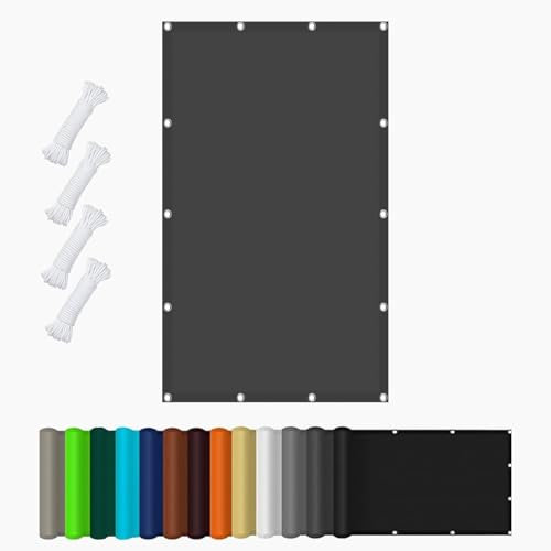 Vela Ombreggiante Impermeabile 4 x 6 m Impermeabile Protezione UV Tenda Ombreggiante Esterno con Occhielli per Giardino Esterno Terrazza, bianco