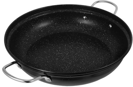 VALICLUD Olla de Cocina Wok Inoxidable de Cacerola Portátil con Asas Dobles Verduras y Casa