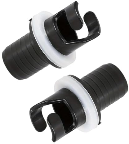 Anhoer 2 Stück Schlauchboot Ventil Adapter Kajak Pumpe Ventil Adapter | Ventile Schlauchadapter Luftventil Zubehör Auslaufsicher für Aufblasbares Schlauchboot für Sup Pumpen Adapter
