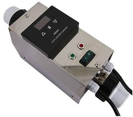 LNHHG Riscaldatore per Piscina Piscina elettrica del riscaldatore della Piscina 3KW e scaldabagno della Vasca di Riscaldamento del Bagno della Stazione termale, Accessori della Piscina del termostato