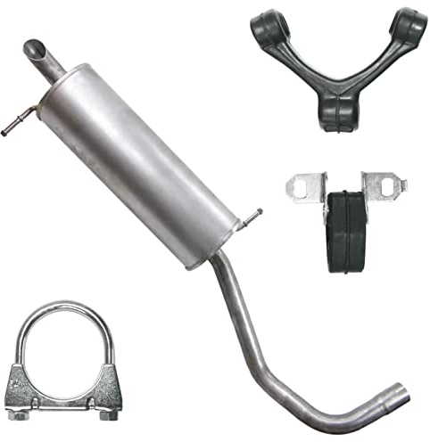 POLMOstrow Auspuff für Skoda Fabia 2 II 2007-2009 | Endtopf, Motoren: 1.4 | Fließheck
