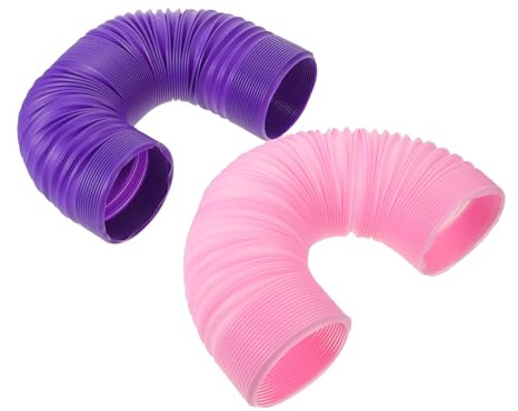 Abaodam Lot De 2 Tunnels Télescopiques en Plastique pour Gerbilles Tunnels Pliables Et Extensibles pour Hamsters Et Autres Animaux De Compagnie