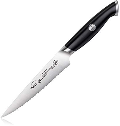 Cangshan 1023909 Thomas Keller Signature Collection Allzweckmesser mit Wellenschliff, 13 cm