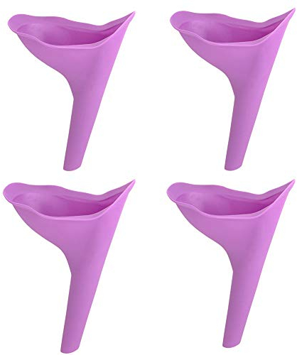ROSETOR 4 pz orinatoio portatile campeggio orinatoio dispositivo di minzione urina imbuto toilette per le donne orinatoio imbuto dispositivo (viola)