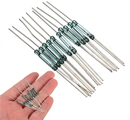 Honfitat 10 Stück N/O N/C Spdt-Magnetschalter Reed-Schalter 2,5 X 14 Mm Schalter