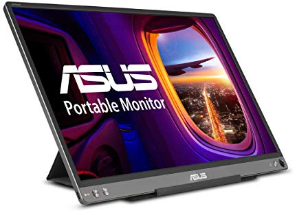 ASUS ZenScreen 15.6 1080P FHD Monitor portátil para portátil (MB16ACE), IPS USB-C y USB 3.0, monitor de viaje, Smart Cover, monitor externo para portátil y (reacondicionado)