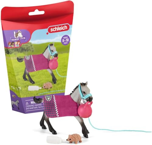 Schleich Horse Club | Spielspaß mit Fohlen 42534 | 6 Teile | Spielset ab 6 Jahren | Set mit Figuren, vielen Funktionen und zahlreichem Zubehör | detailgetreues Pferdespielzeug