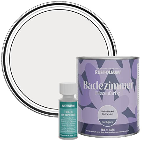 Rust-Oleum wasserfeste lila Fliesenfarbe für Badezimmer in Hochglanz Finish - Fleur 750ML