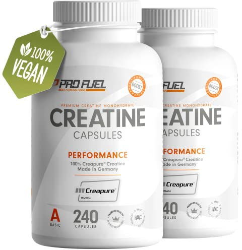 Creatin Kapseln 480x mit 850mg Creapure® Kreatin Monohydrat - hochwertiges Creatine Made in Germany - optimal hochdosiert mit 3000 mg reinem Creatin pro Tag - laborgeprüft mit Zertifikat - 100% vegan