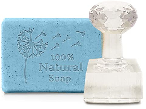 craspire Handgemachte Seifenform Löwenzahnstempel DIY Acrylstempel Seifenblume Prägestempel Seifenkapitel Prägestempel Für Handgemachte Seife Kekse Ton Keramik Kekse