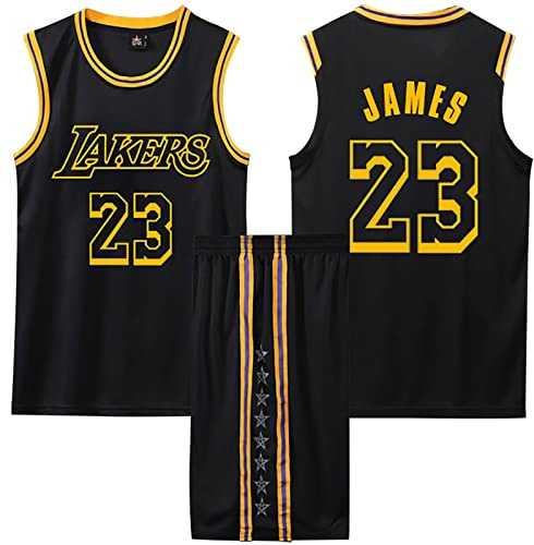 2-Teiliges Basketball Jersey für Kinder/Erwachsene - Ärmelloses Trikot #23 Sportswear T-Shirt Weste