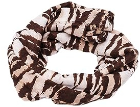 QUEEN HELENA Dam Casual Mönster Rund Hals Varm Vinterhalsduk SC22-1, SC22-3 Beige, one size