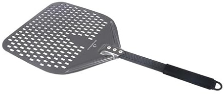 WEbjay Pala Per Pizza 14/13/12 Inch Perforated Pizza Peel Rectangular Pizza Shovel Aluminum Hard Coating Pizza Peel Paddle Short Pizza Tool Pala Pizza Corta (Color : 13 inch Pizza Peel)