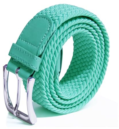 Glamexx24 Elastischer Gürtel Unisex, Geflochtener Stretchgürtel für Damen & Herren, Stufenlos Verstellbarer Stoffgürtel ohne Löcher, Flechtgürtel für Jeans & Freizeithosen (Breite: 3,5 cm)