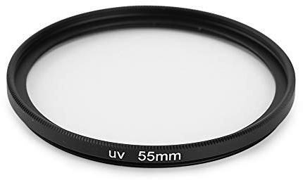 Filtre UV 55 Mm, Filtre D'objectif de Protection UV 55 Mm Compatible avec Les Appareils Photo à Filetage 55 Mm