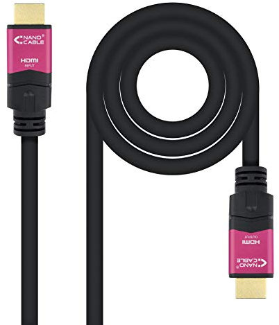 Blendend Cable HDMI 2.0 4K@60Hz, repetidor A/A, negro, 20m; ideal para conectar dispositivos de alta definición y extender la señal.