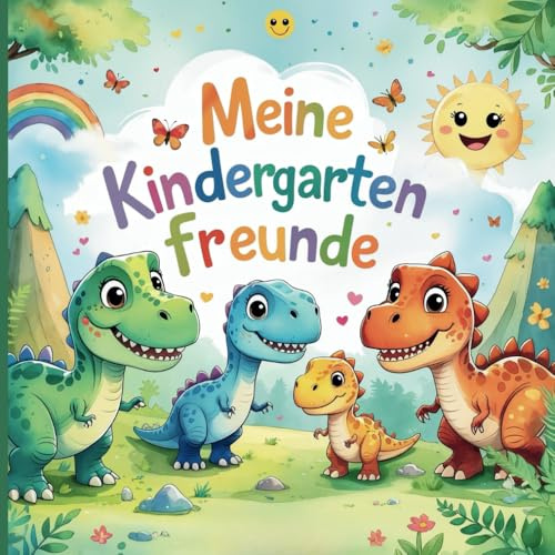 Kita Freundebuch Dino Dinosaurier- Die ersten Freunde im Kindergarten zum Ausfüllen - Ein tolles Erinnerungsbuch für bis zu 20 Freunde: Freundebuch ... für Jungen und Mädchen ab 2 Jahre