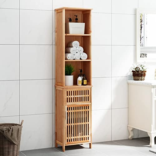 ShGaxin Badezimmermöbel aus Massivholz, Walnuss, 42 x 29 x 182 cm, Waschbecken, Unterschrank, Waschbecken,
