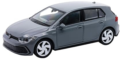 Toi-Toys Volkswagen Golf 8 GTI metallmodellbil VW modell bil leksaksbil 4 varianter 49 (grå metallic)