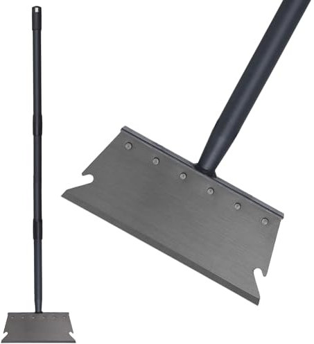 Garden Cleaning Shovel, Ice Scraper, 59 Inch Adjustable Handle Heavy Duty Garden Tool Multifunctional Cleaning Shovel, for Lawn Edging, Scraping, Weed and Ice Removal