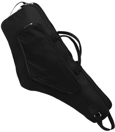 Altsaxophon Schwarz als Tasche Rucksack für Musiker | Oxfordgewebe mit Schwamm, Stoßfest und Schlichtes Design, Passend für Altinstrumente und Zubehör