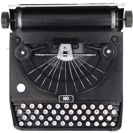 Modelo de máquina de Escribir Antiguos, Adornos de decoración del Modelo de máquina de Escribir Vintage para el Adorno de la Escritorio del Oficina en casa