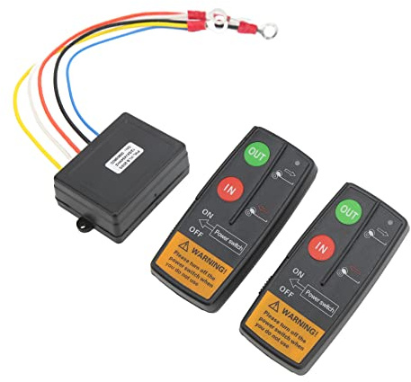 Asixxsix Kit Telecomando Verricello Wireless Ad Alta sensibilità per Camion ATV per Auto 12V 24V ABSIl