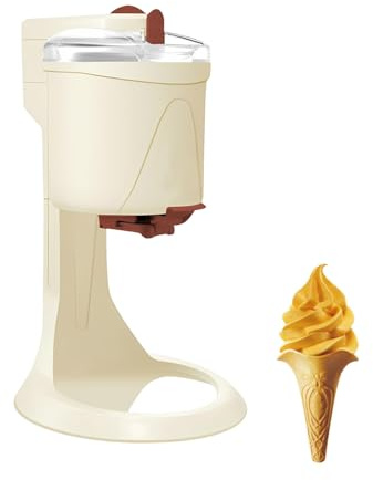 Appareil à Glace Maison, Sorbetiere Petite Taille, Machine Glace Cuisine 1l, Pour Sans Lactose, Glaces Soft Maison Et Desserts Froids