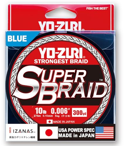 Yo-Zuri Super Braid 300 Yard Spool Blue 10 Pound Line