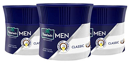 Parachute Advansed Hair Cream For Men |Hair Cream After Shower |Goodness of Coconut| Moisturizes & Strengthens Hair| For Soft, Smooth Hair| Non Sticky | 3.3 Fl.oz. | Pack of 3