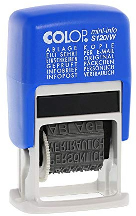 Colop S 120/W (21x4 mm) Abdruckfarbe Blau