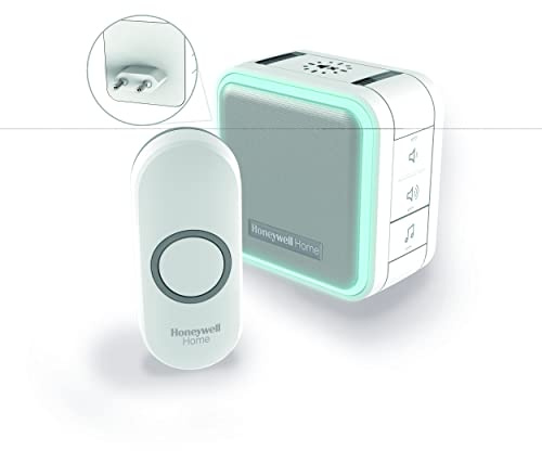 Honeywell DC515NP2 Türklingel-Set, Grau, Weiß, 84 dB, IP55, kabellos, 868 MHz, 150 m