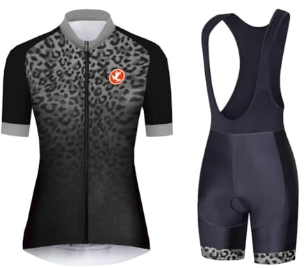 UGLY FROG New Damen Radtrikot Fahrradbekleidung Set Radclub Trikot Kurzarm + Radhose mit Sitzpolster Mode Professionell XTVX02F